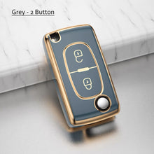Load image into Gallery viewer, TPU Car Remote Key Case Cover Shell For Peugeot 307 308 107 207 407 607 3008 5008 For Citroen Xsara Picasso C5 C6 C8 Protector Holder Keyless
