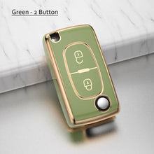 Load image into Gallery viewer, TPU Car Remote Key Case Cover Shell For Peugeot 307 308 107 207 407 607 3008 5008 For Citroen Xsara Picasso C5 C6 C8 Protector Holder Keyless
