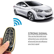 Load image into Gallery viewer, TPU Car Remote Key Case Cover Shell For Hyundai Tucson Santa Fe 2022 NEXO NX4 Atos Prime Solaris 2021 5 Button 7 Button
