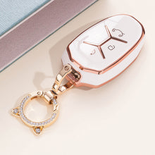 Load image into Gallery viewer, TPU Keychain Rhinestone Key Ring Tag Business Gift Key Chain Cute Bag Charm Holder Car Key Strap Keyrings Pendant Party Gift
