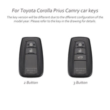 Load image into Gallery viewer, 2/3 Button TPU Car Remote Key Case Cover Shell Fob For Toyota Corolla CHR C-HR RAV4 Prius Camry Altis Land Cruiser Prado Keyless
