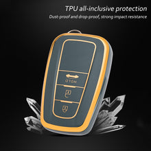 Load image into Gallery viewer, 2/3 Button TPU Car Remote Key Case Cover Shell Fob For Toyota Corolla CHR C-HR RAV4 Prius Camry Altis Land Cruiser Prado Keyless
