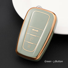 Load image into Gallery viewer, 2/3 Button TPU Car Remote Key Case Cover Shell Fob For Toyota Corolla CHR C-HR RAV4 Prius Camry Altis Land Cruiser Prado Keyless

