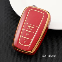 Load image into Gallery viewer, 2/3 Button TPU Car Remote Key Case Cover Shell Fob For Toyota Corolla CHR C-HR RAV4 Prius Camry Altis Land Cruiser Prado Keyless
