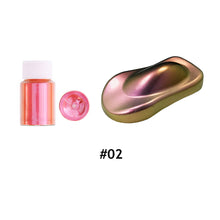 Load image into Gallery viewer, 10g Car Chameleon Pigment Powder Color Changing Pigment Car Decoration Pearlescent Pigment Powder Cosmetic Eye Shadow Nail
