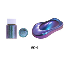 Load image into Gallery viewer, 10g Car Chameleon Pigment Powder Color Changing Pigment Car Decoration Pearlescent Pigment Powder Cosmetic Eye Shadow Nail
