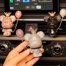 Load image into Gallery viewer, Cartoon Charm Bear Air Ball Freshener Ornaments Creative Crystal Diamond Decoration Outlet Car Airball Aromatherapy Accessories
