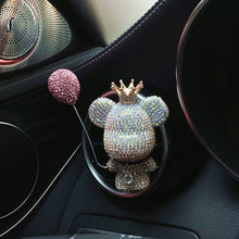 Load image into Gallery viewer, Cartoon Charm Bear Air Ball Freshener Ornaments Creative Crystal Diamond Decoration Outlet Car Airball Aromatherapy Accessories
