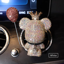 Load image into Gallery viewer, Cartoon Charm Bear Air Ball Freshener Ornaments Creative Crystal Diamond Decoration Outlet Car Airball Aromatherapy Accessories
