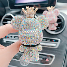 Load image into Gallery viewer, Crystal Diamond Charm Bear Air Freshener Ornaments Car Air Outlet Aromatherapy Lasting Light Fragrance Car Decor Accessories

