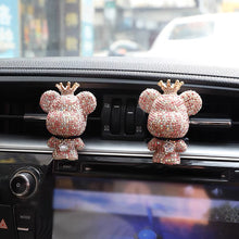 Load image into Gallery viewer, Crystal Diamond Charm Bear Air Freshener Ornaments Car Air Outlet Aromatherapy Lasting Light Fragrance Car Decor Accessories
