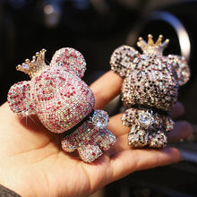 Load image into Gallery viewer, Crystal Diamond Charm Bear Air Freshener Ornaments Car Air Outlet Aromatherapy Lasting Light Fragrance Car Decor Accessories
