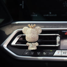 Load image into Gallery viewer, Crystal Diamond Charm Bear Air Freshener Ornaments Car Air Outlet Aromatherapy Lasting Light Fragrance Car Decor Accessories
