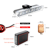 Load image into Gallery viewer, 4Pc 16LED Grill Car Strobe Police Light Strobe Emergency Remote Wireless Control Flash Signal Fireman Beacon Warning Strobe Lamp

