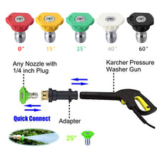 Load image into Gallery viewer, High-pressure Car Wash Water Gun Adapter Only Replacement for Karcher K2-k7 1/4'' Quick Connect Connector Machine Accessories
