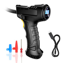 Load image into Gallery viewer, 120W Car Air Compressor Wireless Inflatable Pump Rechargeable Portable Air Pump Car Tire Inflator Digital for Car Bicycle Balls
