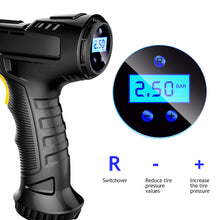 Load image into Gallery viewer, 120W Car Air Compressor Wireless Inflatable Pump Rechargeable Portable Air Pump Car Tire Inflator Digital for Car Bicycle Balls
