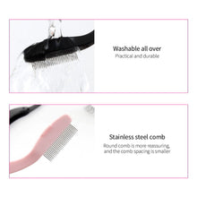 Load image into Gallery viewer, Foldable Ultra-fine Steel Needle Eyebrow Eyelashes Comb Portable Eye Brow Extension Brush Metal Comb Cosmetic Makeup Tools
