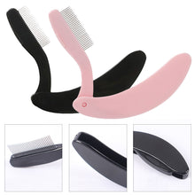 Load image into Gallery viewer, Foldable Ultra-fine Steel Needle Eyebrow Eyelashes Comb Portable Eye Brow Extension Brush Metal Comb Cosmetic Makeup Tools
