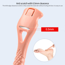 Load image into Gallery viewer, Pedicure Peeling Foot File Peeling Dead Skin Calluses Shaving Knife Foot Skin Tool Portable Travel Foot Care Foot Scraper

