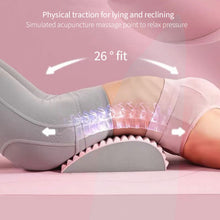 Load image into Gallery viewer, Back Pain Relief Treatment Chronic Lumbar Support Waist Stretcher Corrector Cushion Spine Correction Cervical Exercise Back Stretch
