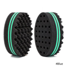 Load image into Gallery viewer, Oval Double Sides Magic Twist Hair Brush Sponge Brush Natural Afro Dreadlocks Curls Sponge Brushes Hair Braids Braiding Hair

