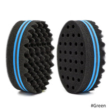 Load image into Gallery viewer, Oval Double Sides Magic Twist Hair Brush Sponge Brush Natural Afro Dreadlocks Curls Sponge Brushes Hair Braids Braiding Hair
