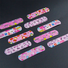 Load image into Gallery viewer, 100pcs Transparent Waterproof Cartoon Band-aid Cute Breathable Super Elastic Portable Household Cartoon Wound Strips Bandages
