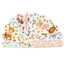 Load image into Gallery viewer, 100pcs Transparent Waterproof Cartoon Band-aid Cute Breathable Super Elastic Portable Household Cartoon Wound Strips Bandages
