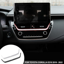 Load image into Gallery viewer, Car Navigation Strip Cover Trim Frame Sticker Carbon Fiber Styling Accessories For Toyota Corolla E210 2019 - 2022
