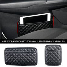 Load image into Gallery viewer, Car Storage Pocket Seat PU Leather Door Center Console Organizer for Small Stuff Bag All Vehicles
