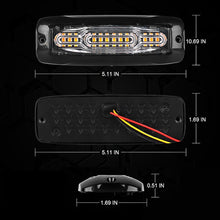 Load image into Gallery viewer, 12LED Emergency Ambulance Strobe Light 16 Modes Flashing Lighting Pickup Trucks Side Warning Signal Lamp
