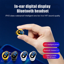 Load image into Gallery viewer, Q7 Bluetooth Headset New Mini In-ear Small Headset With Long Invisible Standby Time Business Model Single Ear Digital Display Model
