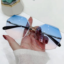 Load image into Gallery viewer, Metal Frameless Sunglasses Fashion Simple Polygonal Sunglasses UV Protection Outdoor Sunglasses For Women
