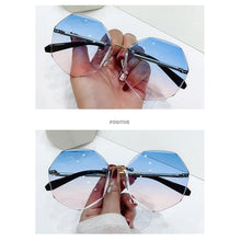 Load image into Gallery viewer, Metal Frameless Sunglasses Fashion Simple Polygonal Sunglasses UV Protection Outdoor Sunglasses For Women

