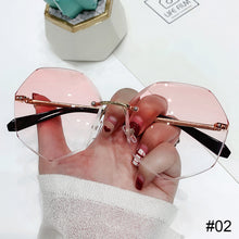 Load image into Gallery viewer, Metal Frameless Sunglasses Fashion Simple Polygonal Sunglasses UV Protection Outdoor Sunglasses For Women
