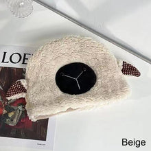 Load image into Gallery viewer, Sweet Cute Little Sheep Hat Thicken Warm Lamb Wool Hat Fashion Leisure Plush Hat Winter Outdoor Warm Hat
