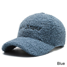 Load image into Gallery viewer, Women Men Lamb Wool Thermal Baseball Cap Fashionable Versatile Cap Casual Adjustable Lamb Wool Cap for Autumn and Winter
