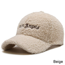 Load image into Gallery viewer, Women Men Lamb Wool Thermal Baseball Cap Fashionable Versatile Cap Casual Adjustable Lamb Wool Cap for Autumn and Winter

