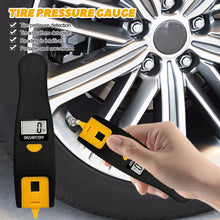 Load image into Gallery viewer, 2 In 1 Car Tire Tyre Air Pressure Gauge Meter LCD Digital Display Manometer Barometers Tester Truck Motorcycle
