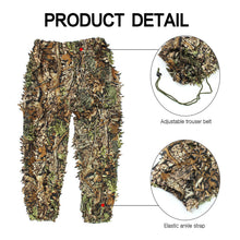 Load image into Gallery viewer, Men 3D Maple Leaf Ghillie Suits Jungle Sniper CS Bionic Camouflage Suit

