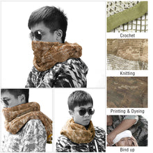 Load image into Gallery viewer, Outdoor Camping Hunting Military Tactical Scarf Camouflage Mesh Neck Scarf Sniper Face Scarf Veil Head Wrap
