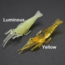 Load image into Gallery viewer, 4/10PCS Shrimp Fishing Lures Artificial Soft Shrimp Lure Worm For Fishing Bait Hook Sharp Crankbait Lures Silicone Prawn Bait
