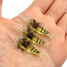 Load image into Gallery viewer, 4/10PCS Shrimp Fishing Lures Artificial Soft Shrimp Lure Worm For Fishing Bait Hook Sharp Crankbait Lures Silicone Prawn Bait
