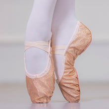 Load image into Gallery viewer, Glitter Pink Ballet Dance Shoes Yoga Gym Flat Slippers Ballet Dance Shoes For Girls Children Women
