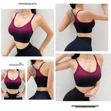 Load image into Gallery viewer, Fitness Yoga Bras Crop Top Padded Sports Bra Top Women Seamless Breathable Workout Gym Bras Backless Push Up
