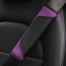 Load image into Gallery viewer, Universal 1PC Carbon Fiber Leather Car Seat Belt Cover Auto Seat Belt Covers Shoulder Protection
