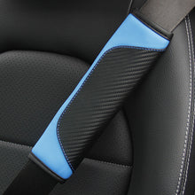 Load image into Gallery viewer, Universal 1PC Carbon Fiber Leather Car Seat Belt Cover Auto Seat Belt Covers Shoulder Protection
