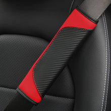 Load image into Gallery viewer, Universal 1PC Carbon Fiber Leather Car Seat Belt Cover Auto Seat Belt Covers Shoulder Protection
