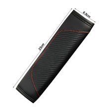 Load image into Gallery viewer, Universal 1PC Carbon Fiber Leather Car Seat Belt Cover Auto Seat Belt Covers Shoulder Protection

